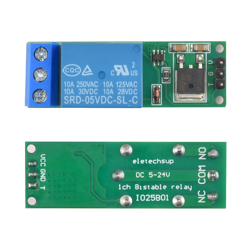 Shelly Relay Module - Moduł przekaźnika bistabilnego DC 6-24V, przełącznik